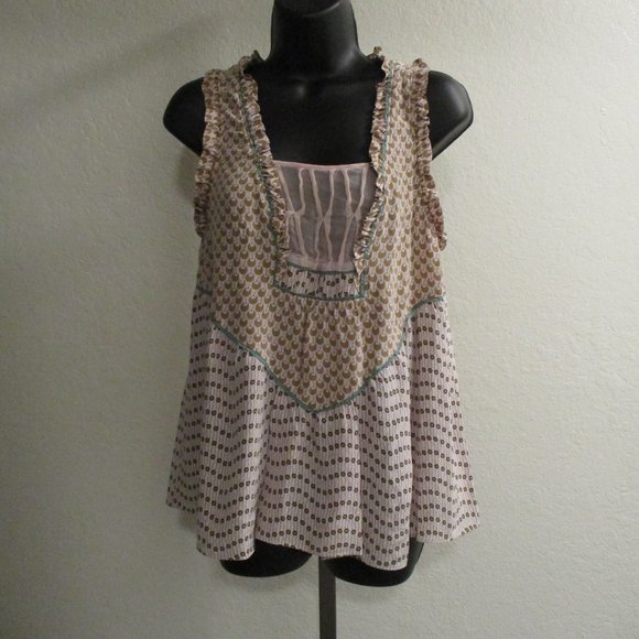 Development by Erica Davies Brown Tan Tank Top 8 Medium - Picture 14 of 15